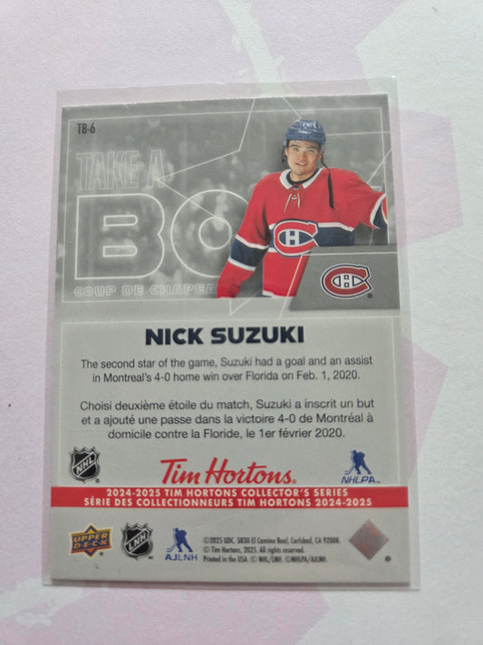 Nick Suzuki Upper Deck Take a Bow [Montreal Canadians]