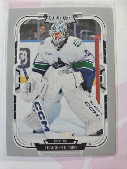 Thatcher Demko O-Pee-Chee Hockey #370 [Vancouver Canucks]