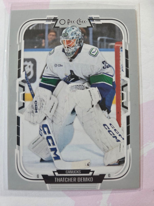 Thatcher Demko O-Pee-Chee Hockey #370 [Vancouver Canucks]