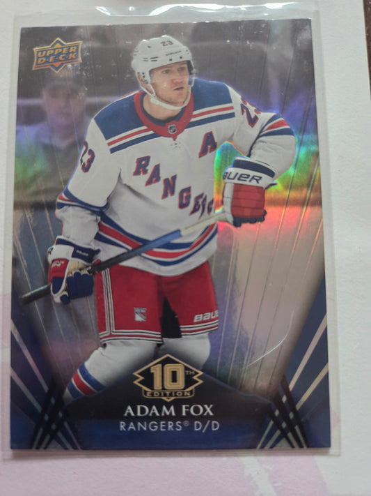 Adam Fox Upper Deck 10th Edition #20 [New York Rangers]