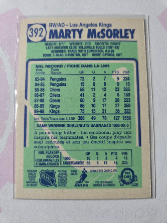 Marty McSorley O-Pee-Chee Hockey #392 [Los Angeles Kings]
