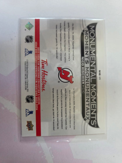 Nico Hischier Upper Deck Monumental Moments [New Jersey Devils]