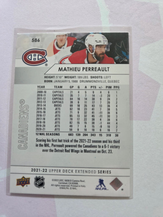 Mathieu Perreault Upper Deck Extended Series #586 [Montreal Canadians]