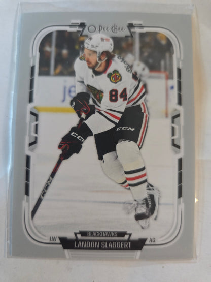 Landon Slaggert O-Pee-Chee Hockey #131 [Chicago Blackhawks]
