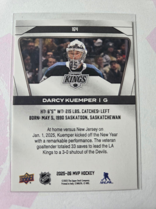 Darcy Kuemper Upper Deck MVP Hockey #164 [Los Angeles Kings]