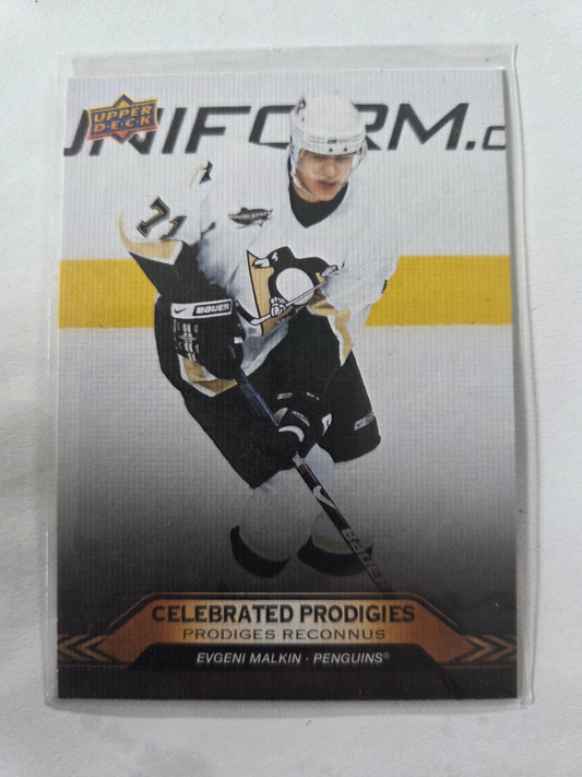 Evgeni Malkin Upper Deck Celebrated Prodigies [Pittsburgh Penguins]