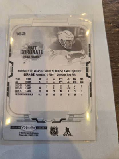 Matt Coronato O-Pee-Chee Hockey #162 [Calgary Flames]