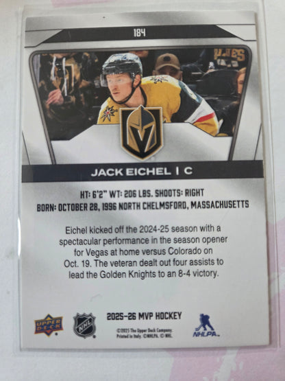 Jack Eichel Upper Deck MVP Hockey #184 [Las Vegas Golden Knights]