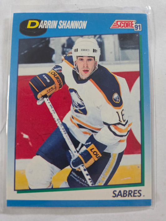 Darrin Shannon 1991 Score #438 [Buffalo Sabres]