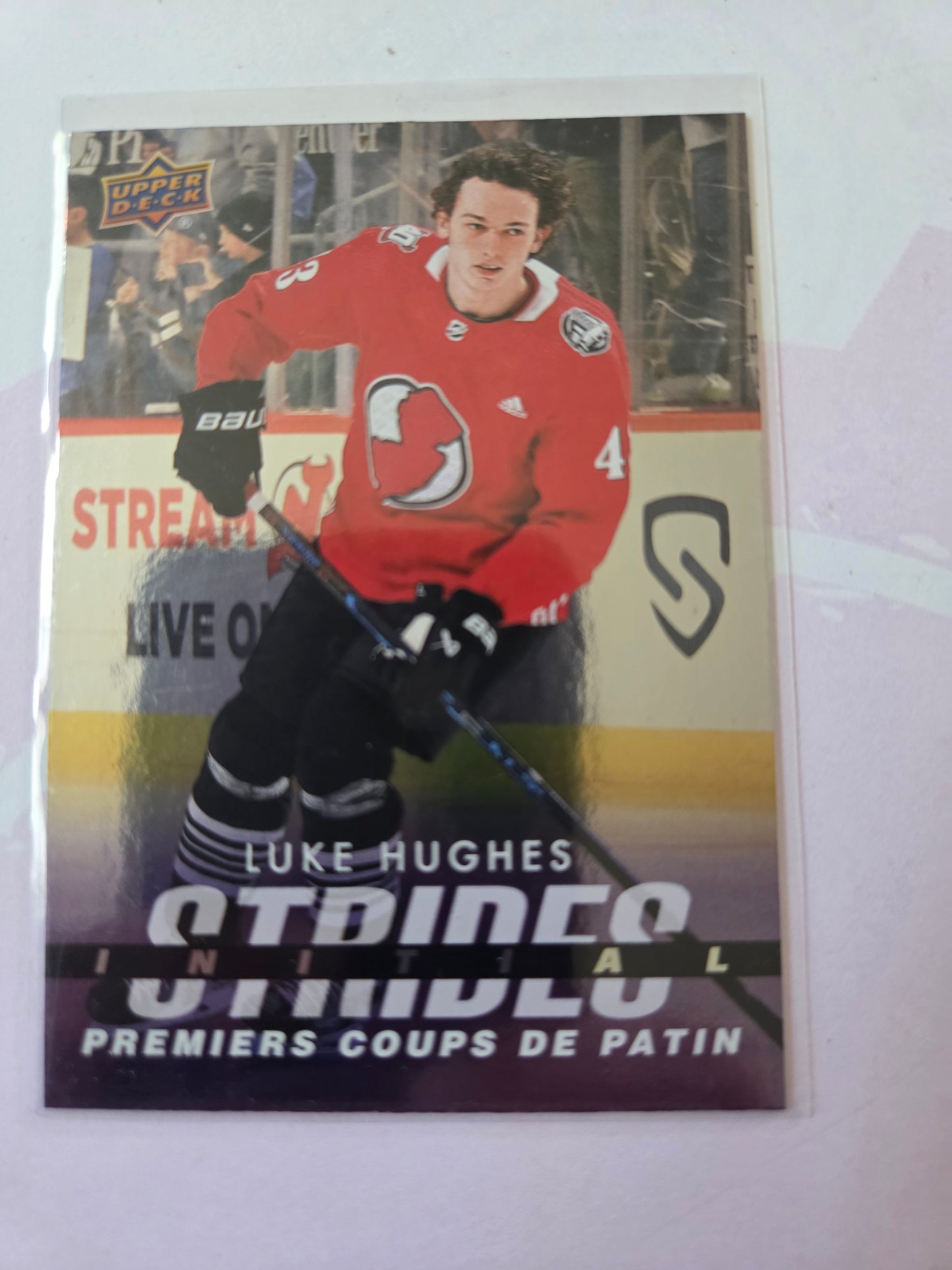 Luke Hughes Upper Deck Initail Strides [New Jersey Devils]