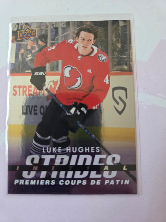 Luke Hughes Upper Deck Initail Strides [New Jersey Devils]
