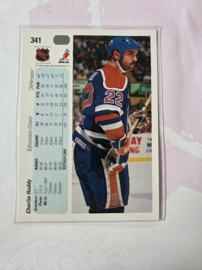 Charlie Huddy 90/91 Upper Deck #341 [Edmonton Oilers]