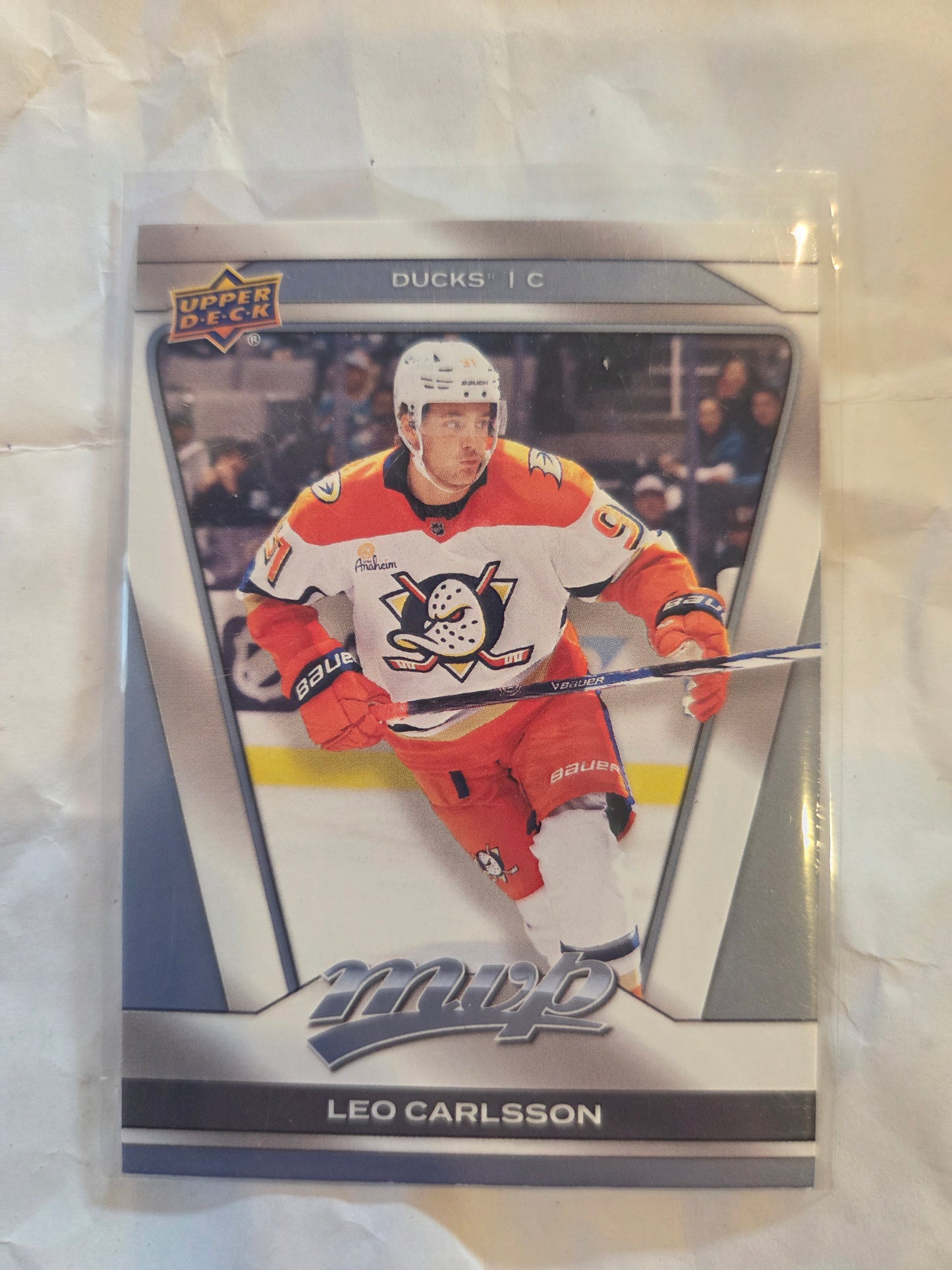 Leo Carlsson Upper Deck MVP #195 [Anaheim Ducks]