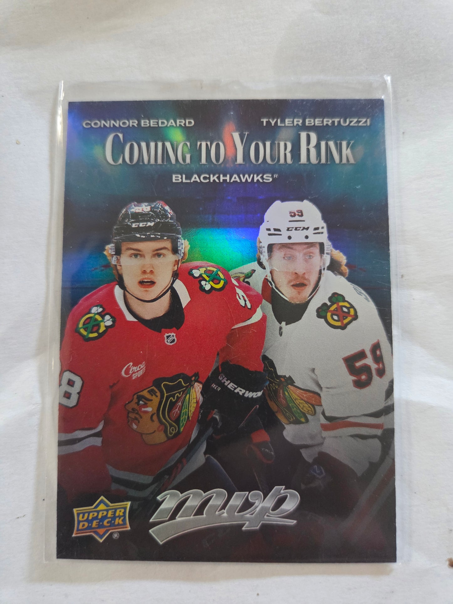Connor Bedard/Tyler Bertuzzi Upper Deck MVP Hockey Coming To Your Rink [Chicago Blackhawks]