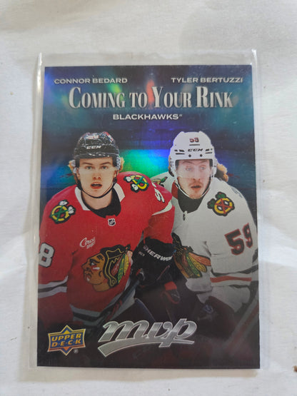 Connor Bedard/Tyler Bertuzzi Upper Deck MVP Hockey Coming To Your Rink [Chicago Blackhawks]