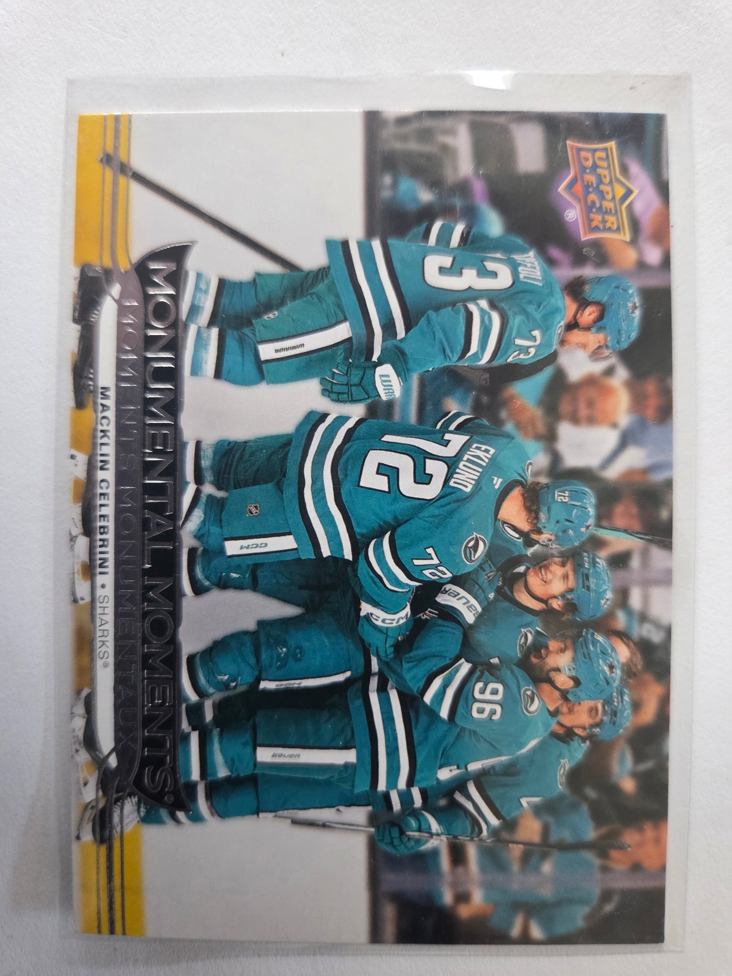 Macklin Celebrini Upper Deck Monumental Moments [San Jose Sharks]