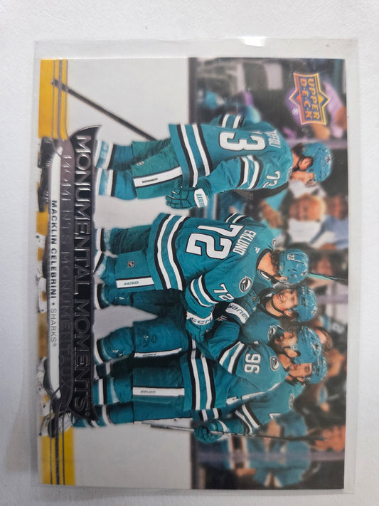 Macklin Celebrini Upper Deck Monumental Moments [San Jose Sharks]