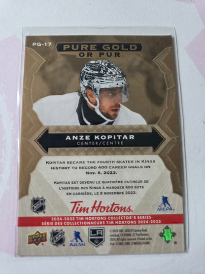 Anze Kopitar Upper Deck Pure Gold [Los Angeles Kings]