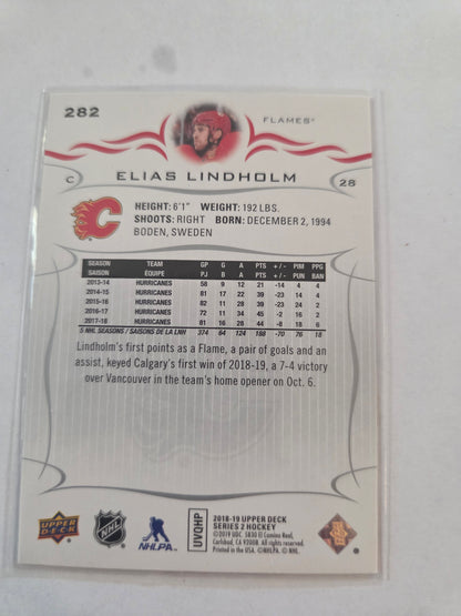 Elias Lindholm Upper Deck Series 2 #282 [Calgary Flames]