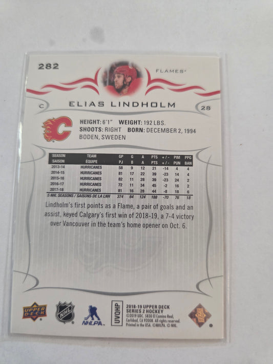 Elias Lindholm Upper Deck Series 2 #282 [Calgary Flames]