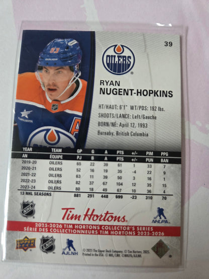 Ryan Nugent-Hopkins Upper Deck Tim Hortons #39 [Edmonton Oilers]