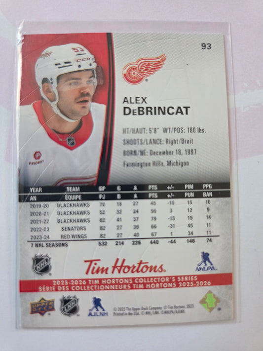Alex DeBrincat Upper Deck Tim Hortons #93 [Detroit Red Wings]