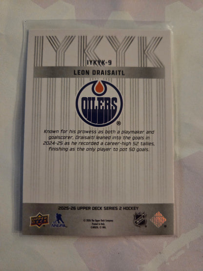 Leon Draisaitl Upper Deck Series 2 IYKYK [Edmonton Oilers]