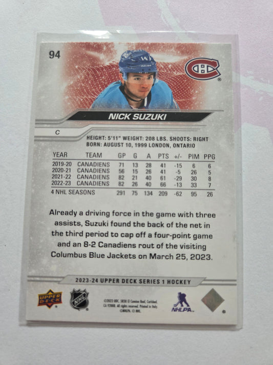 Nick Suzuki Upper Deck Series 1 #94 [Montreal Canadians]