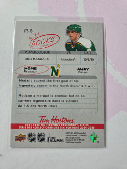 Mike Modano Upper Deck In The Books [Minnesota North Stars]