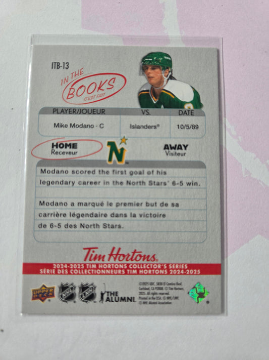 Mike Modano Upper Deck In The Books [Minnesota North Stars]