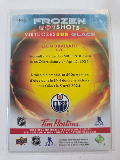 Leon Draisaitl Upper Deck Frozen Hot Shots [Edmonton Oilers]