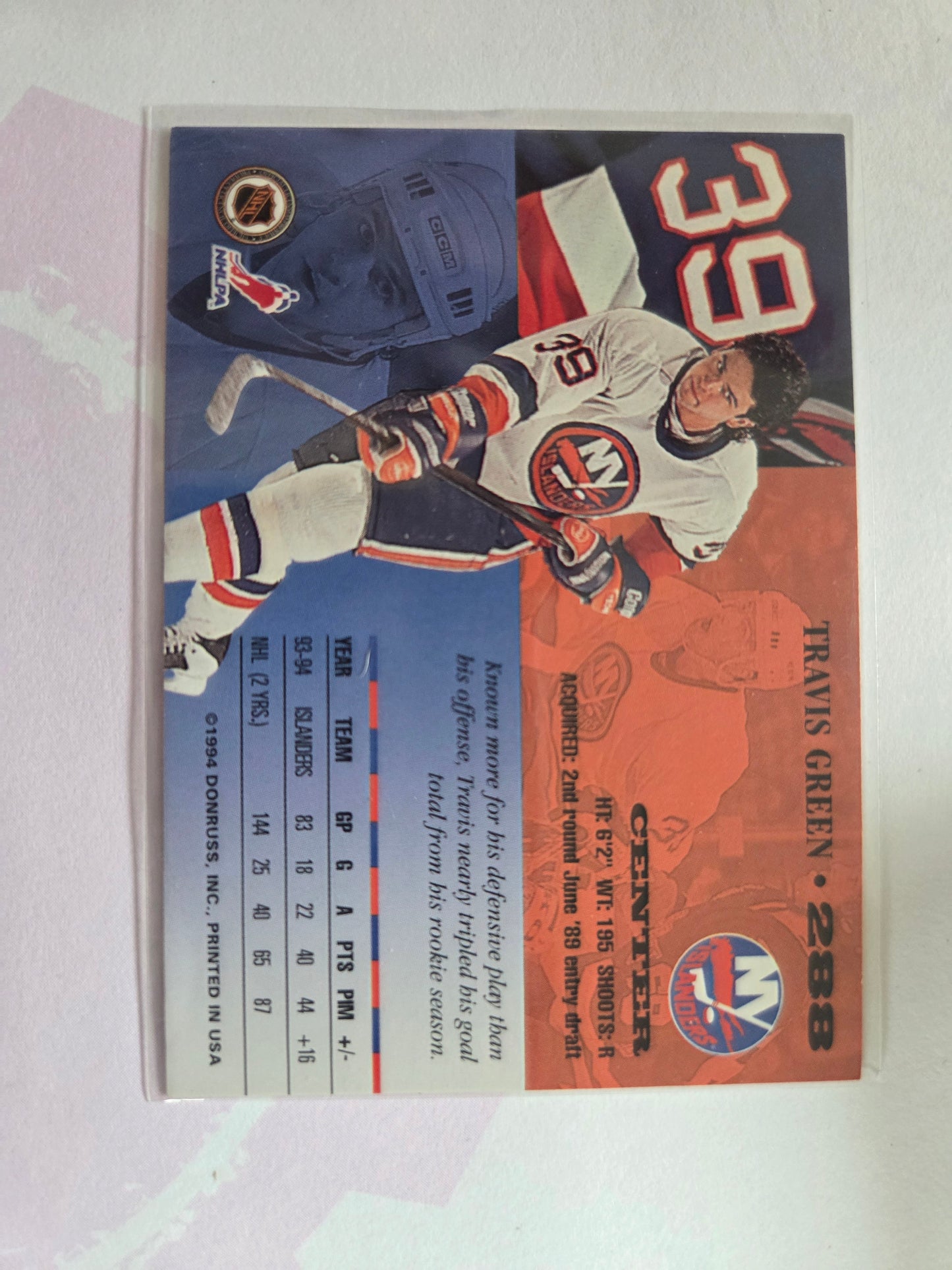 Travis Green Donruss #288 [New York Islanders]