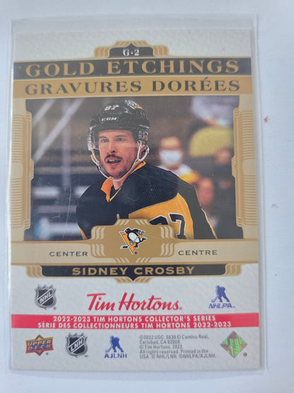Sidney Crosby Upper Deck Gold Etchings [Pittsburgh Penguins]