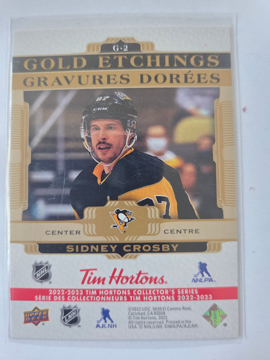 Sidney Crosby Upper Deck Gold Etchings [Pittsburgh Penguins]