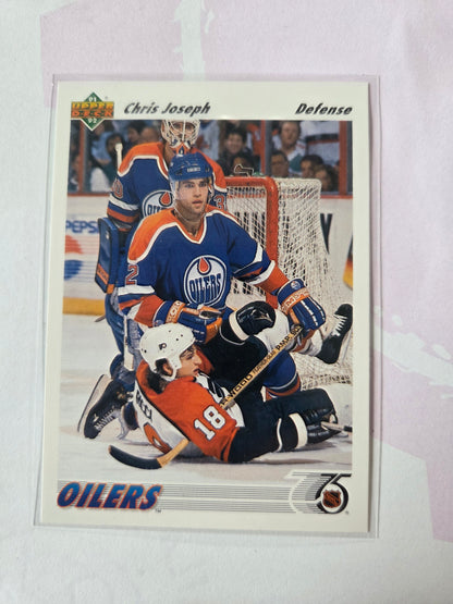 Chris Joseph 91/92 Upper Deck #436 [Edmonton Oilers]