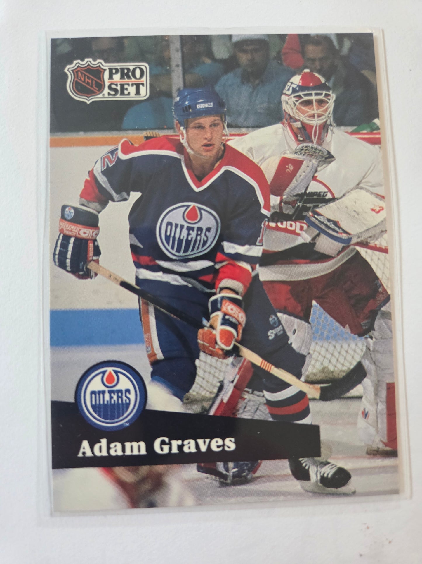 Adam Graves French NHL Pro Set #67 [Edmonton Oilers]
