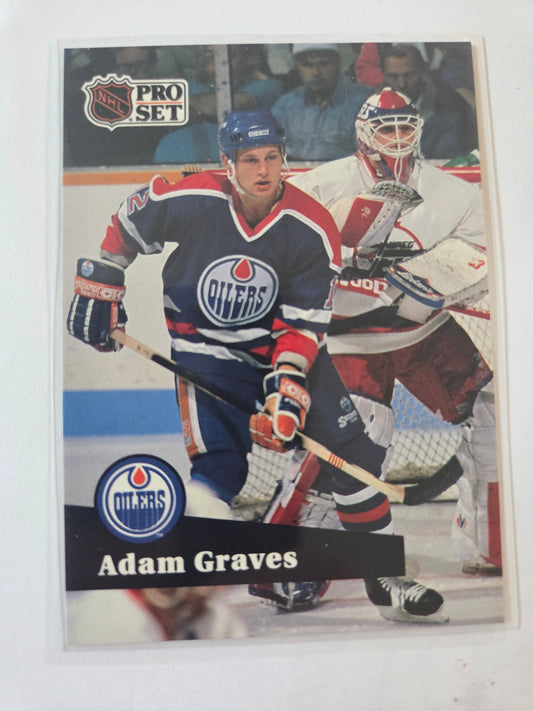 Adam Graves French NHL Pro Set #67 [Edmonton Oilers]