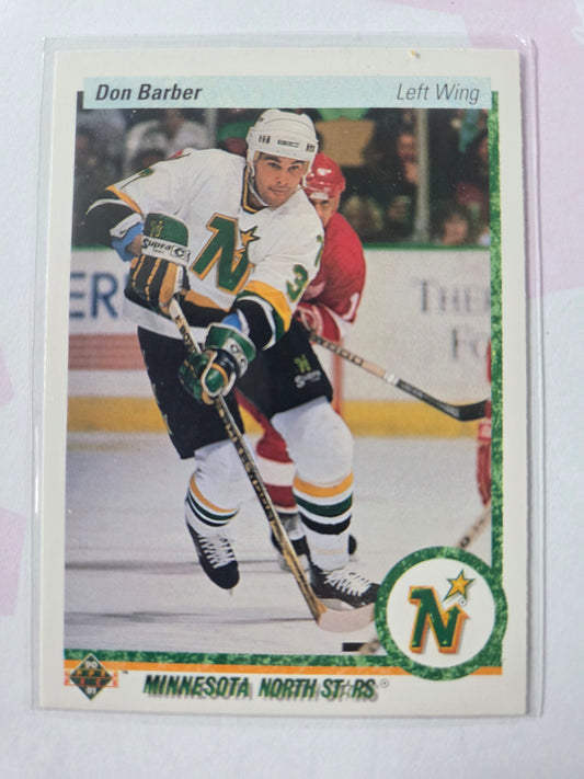 Don Barber 90/91 Upper Deck #28 [Minnesota North Stars]