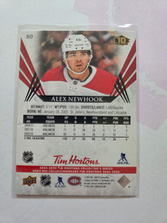 Alex Newhook Upper Deck 10th Edition #80 [Montreal Canadians]