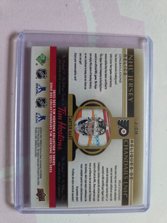 Carter Hart Upper Deck Deck NHL Jersey Relics [Philadelphia Flyers]