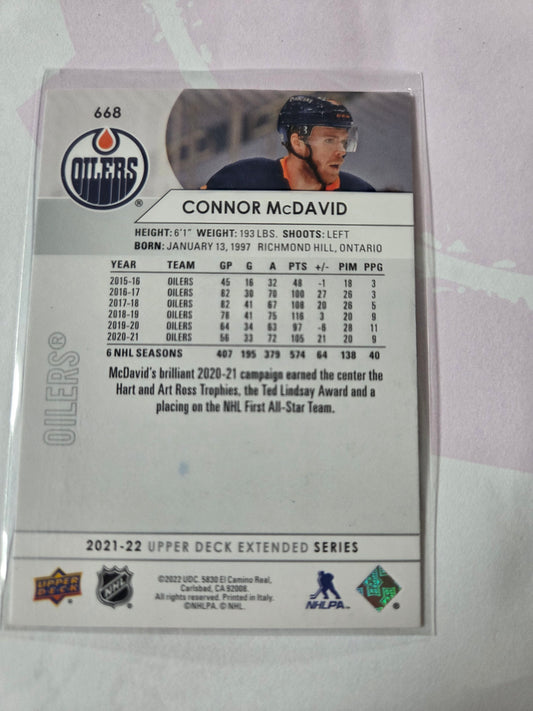 Connor McDavid Upper Deck Extended Series #668 [Edmonton Oilers]