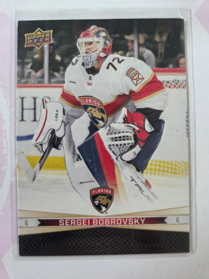Sergei Bobrovsky/Carter Verhaeghe Upper Deck Tim Hortons #30 [Florida Panthers]