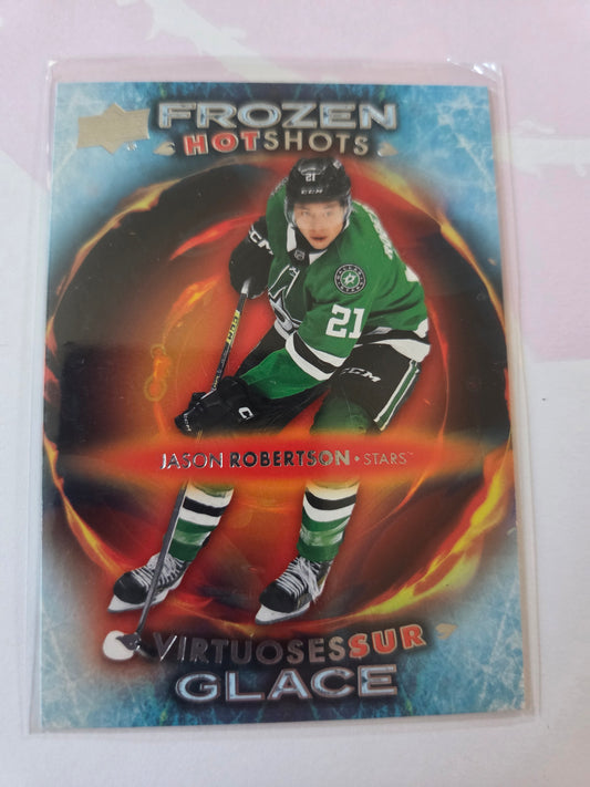 Jason Robertson Upper Deck Frozen Hot Shots [Dallas Stars]