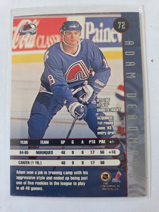 Adam Deadmarsh Donruss #72 [Quebec Nordiques]