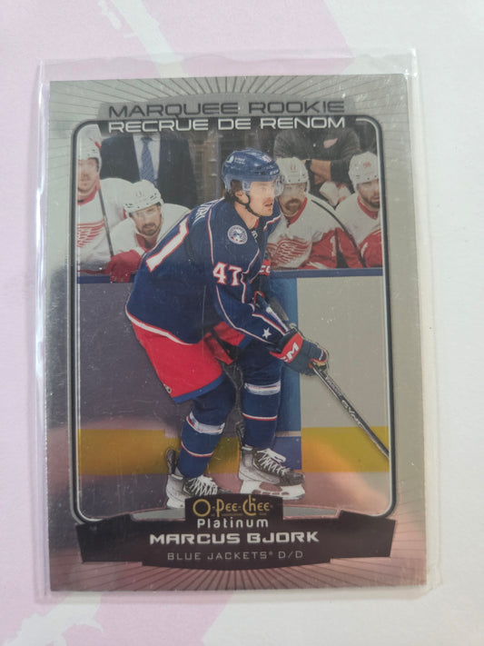 Marcus Bjork O-Pee-Chee Platinum Hockey Marquee Rookie #261 [Columbus Blue Jackets]