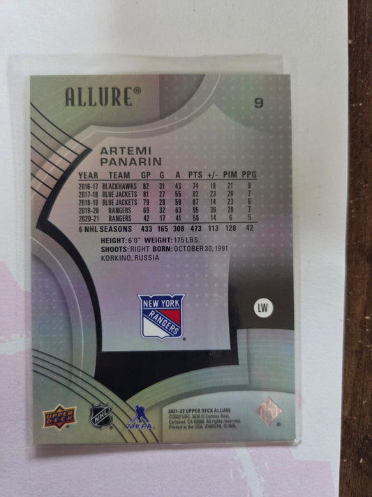 Artemi Panarin Upper Deck Allure #9 [New York Rangers]