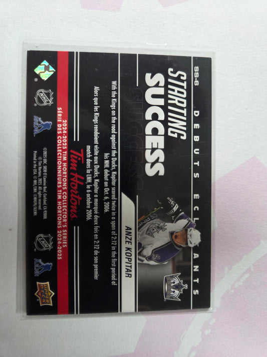 Anze Kopitar Upper Deck Starting Success [Los Angeles Kings]