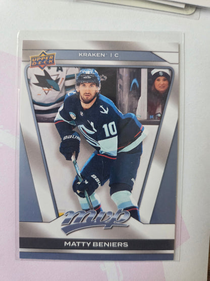 Matty Beniers Upper Deck MVP Hockey #196 [Seattle Kraken]
