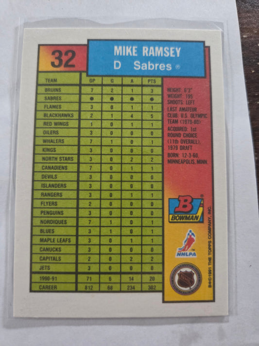 Mike Ramsey Bowman #32 [Buffalo Sabres]