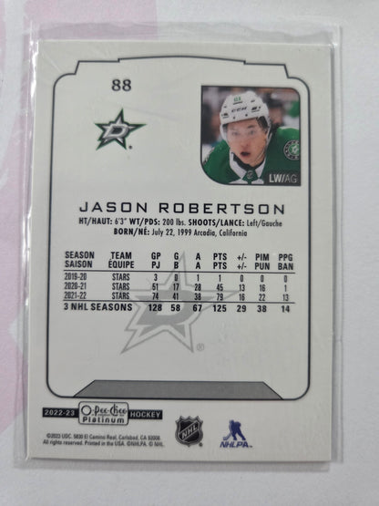 Jason Robertson O-Pee-Chee Platinum Hockey #88 [Dallas Stars]